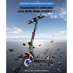 ISCOOTER iX6 - Trottinette électrique 1000W 48V 17.5AH