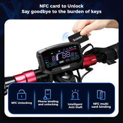 ISCOOTER iX6 - Trottinette électrique 1000W 48V 17.5AH