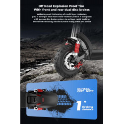 ISCOOTER iX6 - Trottinette électrique 1000W 48V 17.5AH