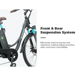 ISINWHEEL U2 - Vélo à assistance électrique 250W 36V 13AH