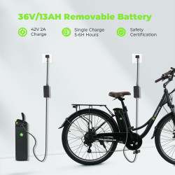 ISINWHEEL U2 - Vélo à assistance électrique 250W 36V 13AH