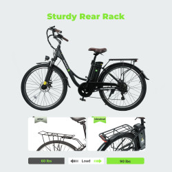 ISINWHEEL U2 - Vélo à assistance électrique 250W 36V 13AH