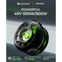 ISINWHEEL M10 Plus - Vélo à assistance électrique 250W (+750W) 48V 13AH