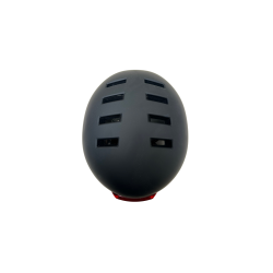 Casque vélo/skate/trottinette feu avant et arrière Noir