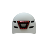 Casque vélo/skate/trottinette feu avant et arrière Blanc