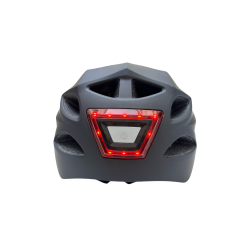 Casque vélo/skate feu avant et arrière Noir