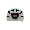 Casque vélo/skate feu avant et arrière Blanc