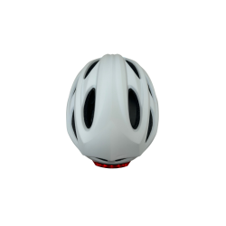 Casque vélo/skate feu avant et arrière Blanc