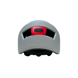Casque vélo/skate feu arrière Gris