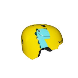 Casque West Biking enfant vélo/skate/trottinette jaune
