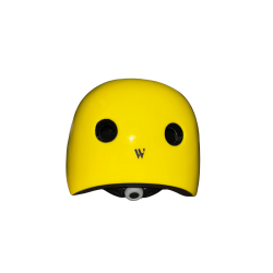 Casque West Biking enfant vélo/skate/trottinette jaune