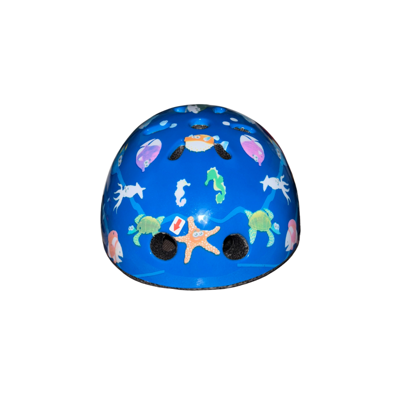 Casque West Biking enfant vélo/skate/trottinette bleu animations