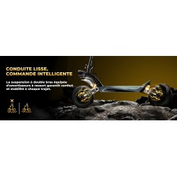 ISINWHEEL GT4 - Trottinette électrique 2*1500W 52V 20AH