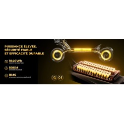 ISINWHEEL GT4 - Trottinette électrique 2*1500W 52V 20AH