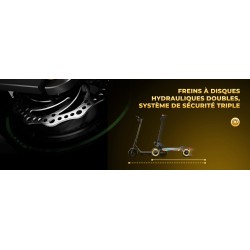 ISINWHEEL GT4 - Trottinette électrique 2*1500W 52V 20AH