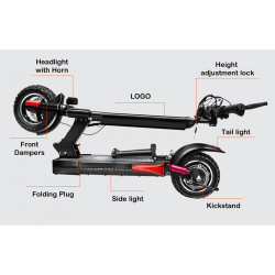 EBMG City-Rider M4 PRO - Trottinette électrique 800W 48V 16AH
