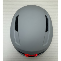 Casque vélo/skate feu arrière Gris