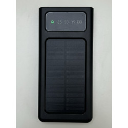 Power bank à recharge solaire 50000 MAH Noir