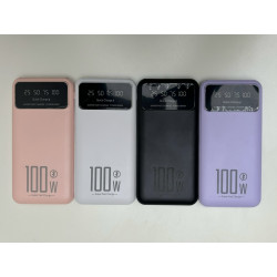 Power bank  100W Noir/Blanc/Rose/Violet