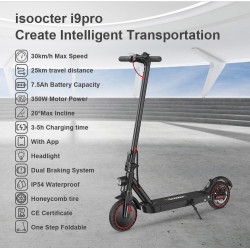 ISCOOTER i9 Pro - Trottinette électrique 350W 36V 7.5AH