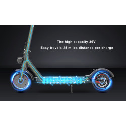 ISCOOTER i9 Pro - Trottinette électrique 350W 36V 7.5AH