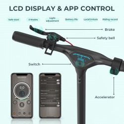 ISCOOTER i9 Max - Trottinette électrique 500W 36V 10.5AH